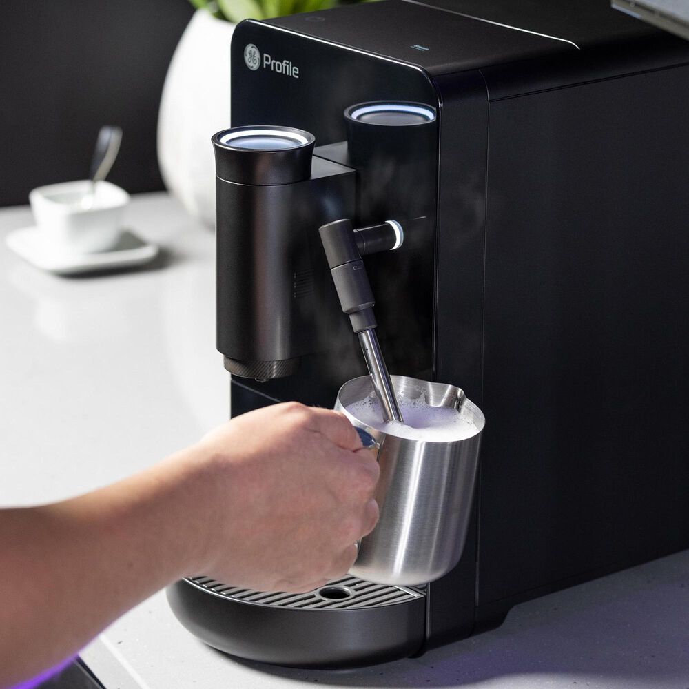 GE Profile 40.5 Oz Automatic Espresso Machine in Black, , large