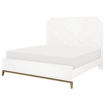 Legacy Classic Chelsea Queen Bed in White and Gold, , large