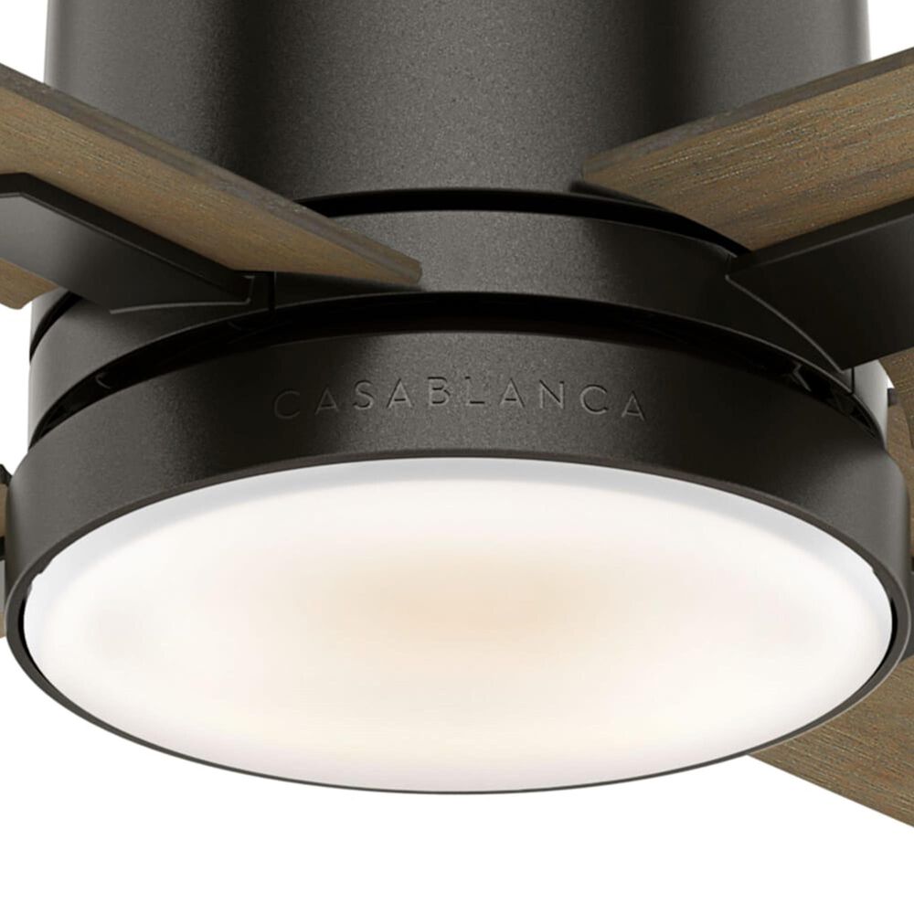 Hunter Axial 52&quot; Ceiling Fan with LED Light in Noble Bronze and River Timber, , large