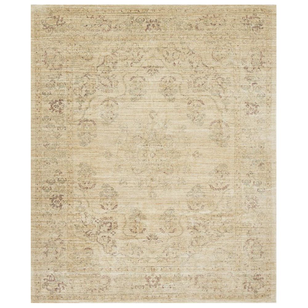 ED Ellen DeGeneres Crafted by Loloi Trousdale TX-05 5"7" Round Desert and Red Area Rug, , large