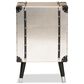 Baxton Studio Dilan 3-Drawer End Table in Antique Silver and Black, , large