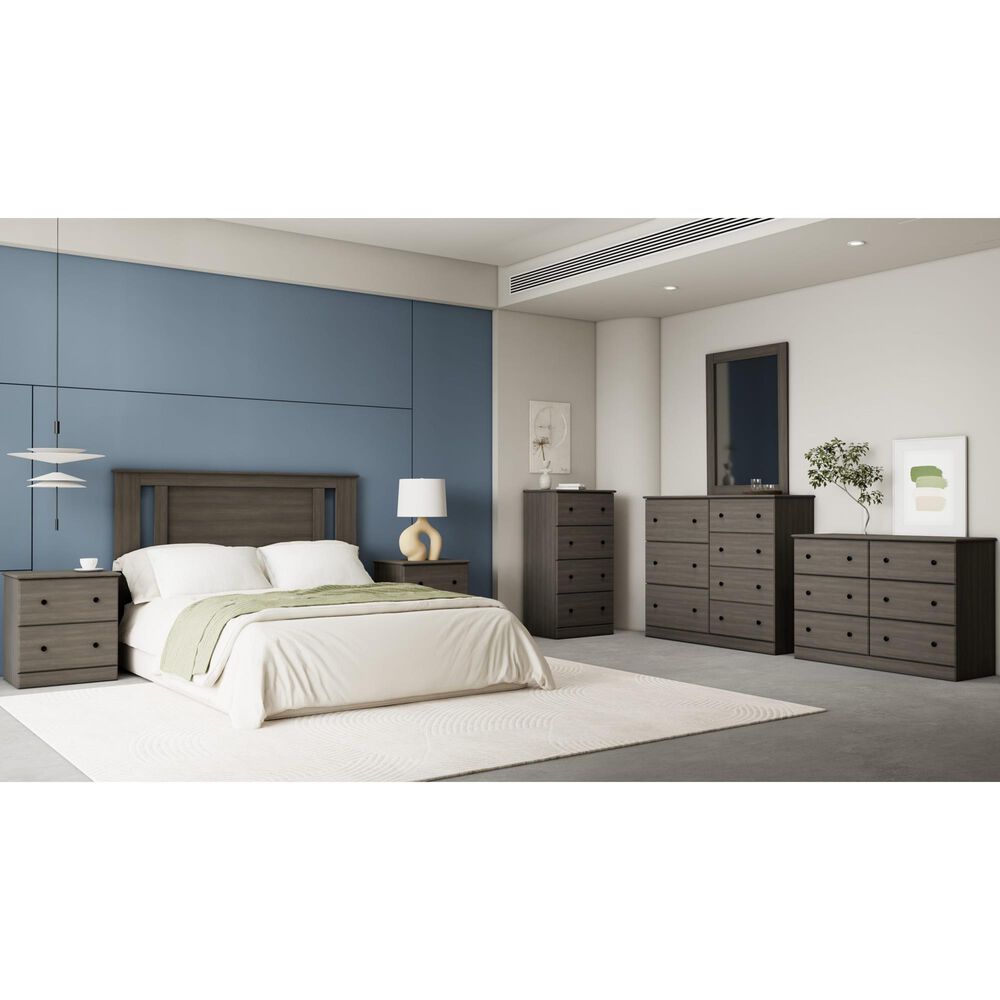 Lemoore Essential Full/Queen Panel Headoard with Side Style in Storm Grey, , large
