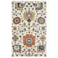 Oriental Weavers Zahra 75502 3"6" x 5"6" Ivory and Orange Area Rug, , large