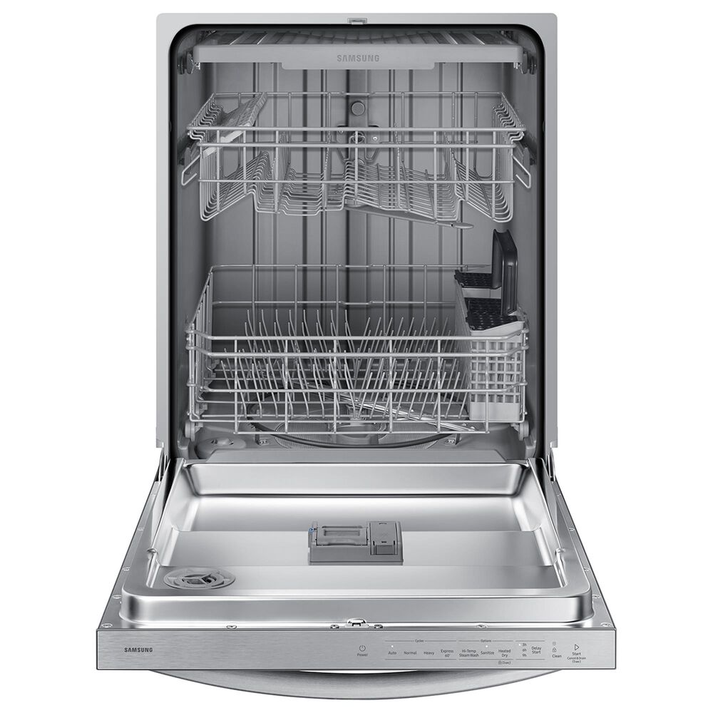 Samsung 4-Piece Kitchen Package with 28 Cu. Ft. French Door Refrigerator and 6.3 Cu. Ft. Smart Freestanding Electric Range in Stainless Steel, , large