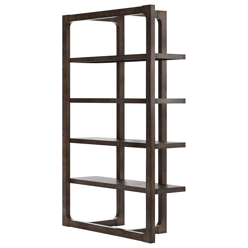 Ashley Breckington 3-Piece Desk with Bookcase and Chair Set in Dark Brown, , large