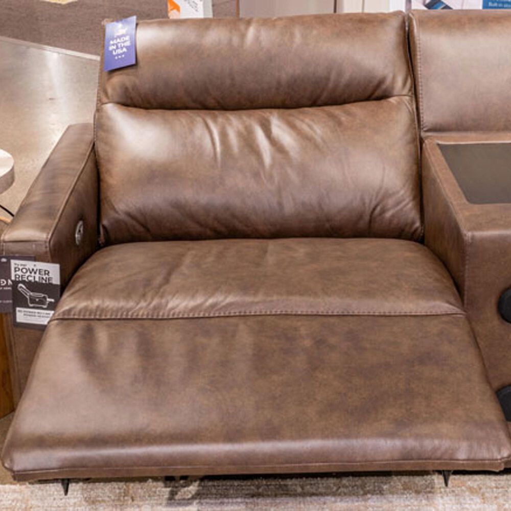 Ashley ModZ 6-Piece Power Symmetrical Sectional in Chocolate, , large