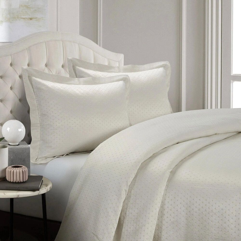 HiEnd Accents Bella 3-Piece King Comforter Set in Heather Blue and White, , large