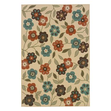 Oriental Weavers Montego 2267Y 3"7" x 5"6" Ivory Area Rug, , large