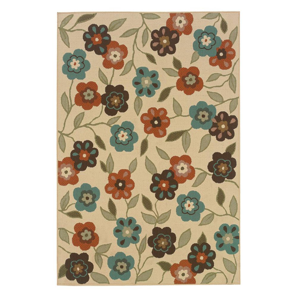 Oriental Weavers Montego 2267Y 3"7" x 5"6" Ivory Area Rug, , large