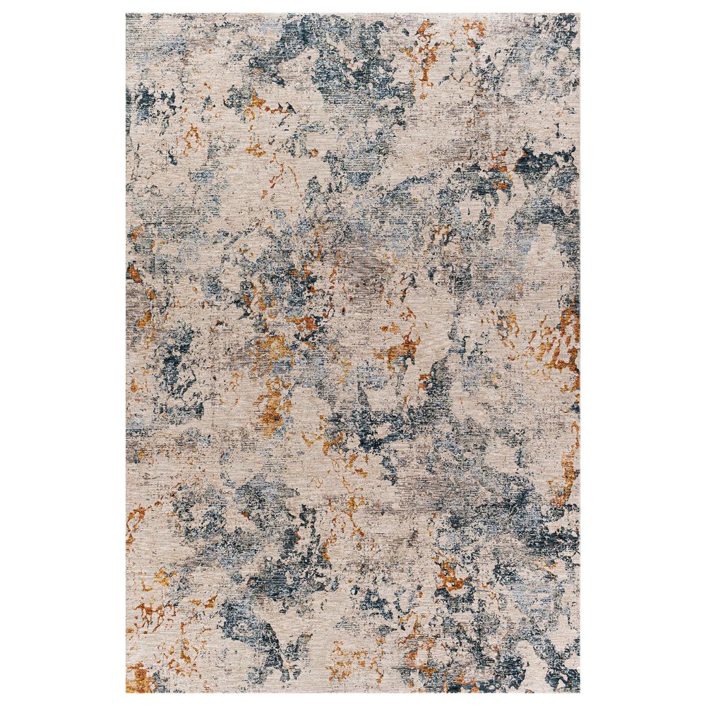 Surya Laila LAA-2315  6"7" x 9"6" Teal, Sage, Orange, Saffron, Gray and Cream Area Rug, , large