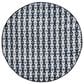 Safavieh Montauk Southwestern 6" Round Ivory, Blue and Black Area Rug, , large