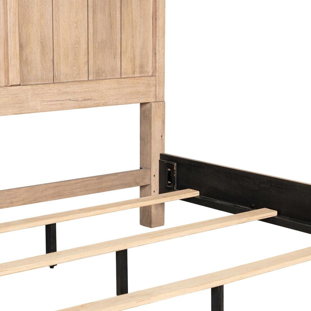 Belle Furnishings Proximity Place King Panel Bed in Barley Buff, , large