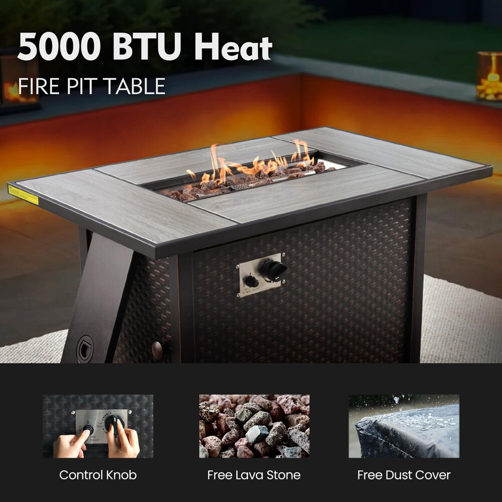 HOMLUX 6-Piece Patio Set in Orange, , large
