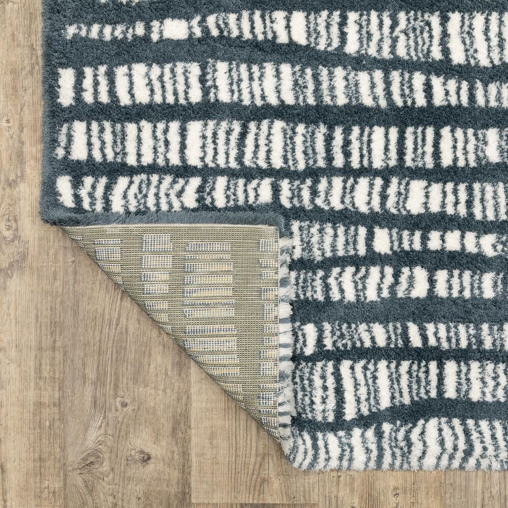 Oriental Weavers Galileo GAL01 Blue and Ivory 6&#39;7&quot; x 9&#39;6&quot; Area Rug, , large