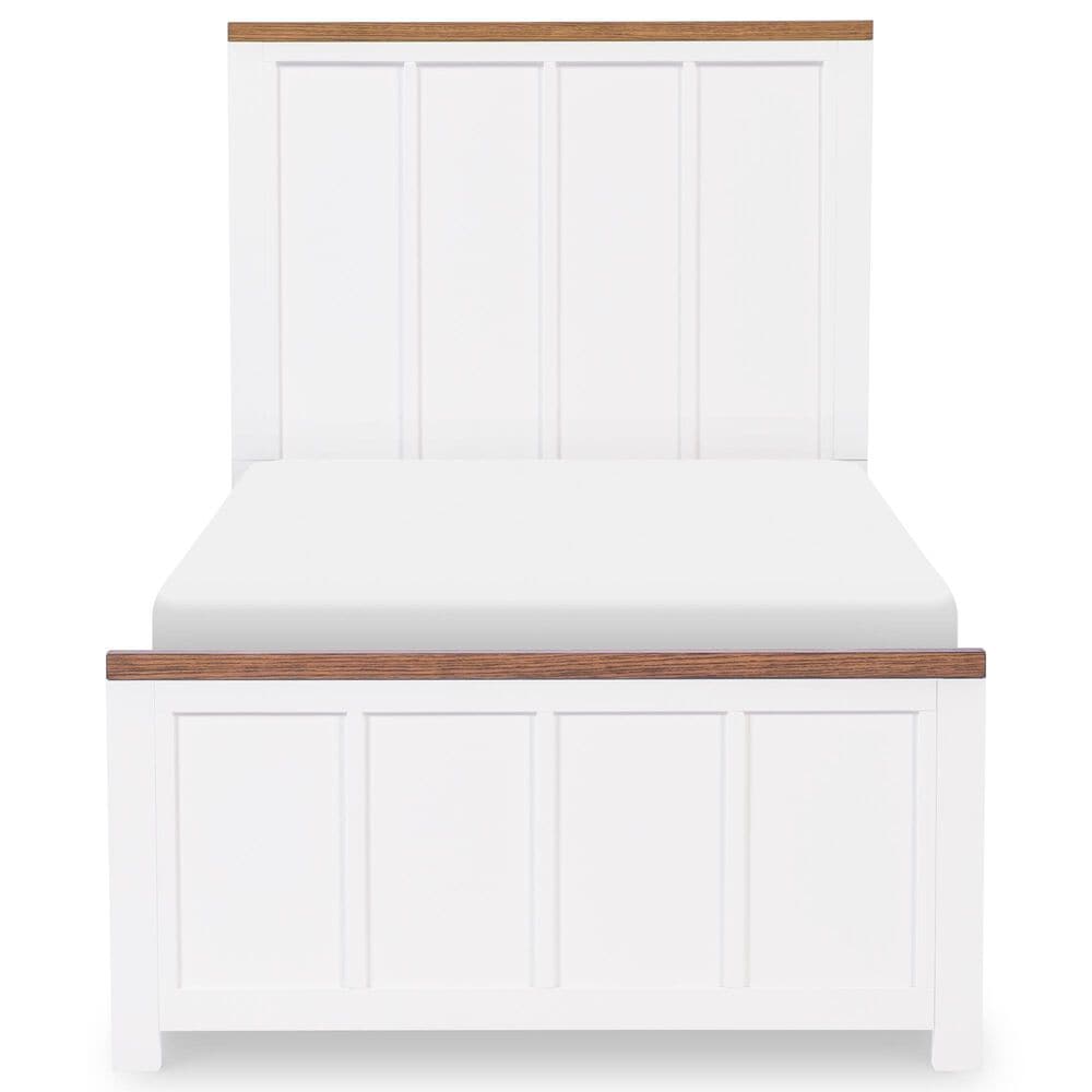 Legacy Classic Dutton Twin Platform Bed in Natural White and Toasted Coconut, , large