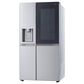 LG 27.1 Cu. Ft. Side-by-Side Refrigerator in Print Proof Stainless Steel, , large