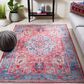 Safavieh Serapi  4" x 6" Light Blue and Red Area Rug, , large