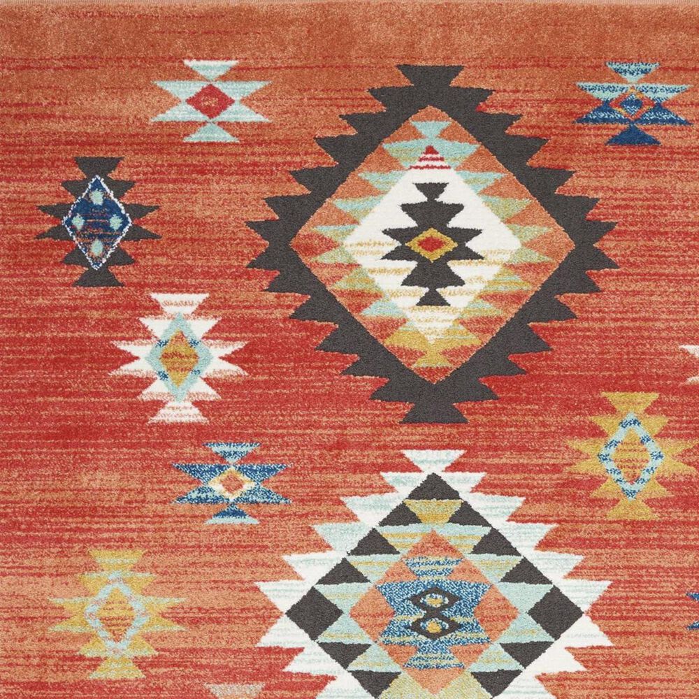 Nourison Navajo Nav07 9 3 X 13 Red Area Rug Nebraska Furniture Mart