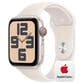 Apple Watch SE GPS + Cellular 44mm Starlight Aluminum Case with Starlight Sport Band - M/L, , large