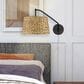 Golden Lighting Ryleigh 1-Light Articulating Wall Sconce in Matte Black, , large