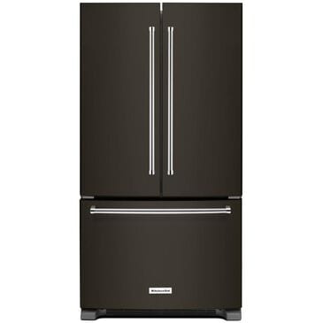 KitchenAid 25 Cu. Ft. 36" Wide Standard Depth French Door Refrigerator with Interior Dispense in Black Stainless, , large