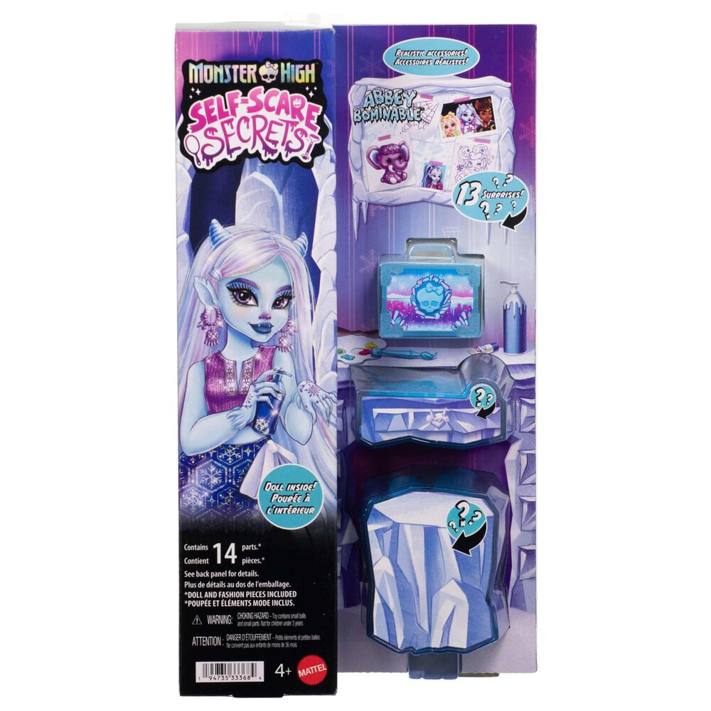 Monster High Self-Scare Secrets Abbey Bominable Fashion Doll with Accessories, , large
