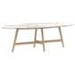 CANADEL Downtown 7-Piece Oval Dining Set in Shell and Caramel Washed, , large