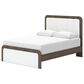 Ashley Kendanport Queen Upholstered Bed with Two Nightstands in Brown and White, , large