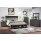Frankfurt Furniture Prescott 4 Piece Queen Storage Bedroom Set in Gray Oak, , large