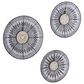 Maple and Jade 18" x 18" Eclectic Wall Decor in Black, White and Brown (Set of 3), , large