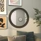 Maple and Jade 32" Round Metal Wall Mirror with Beaded Detailing in Black, , large