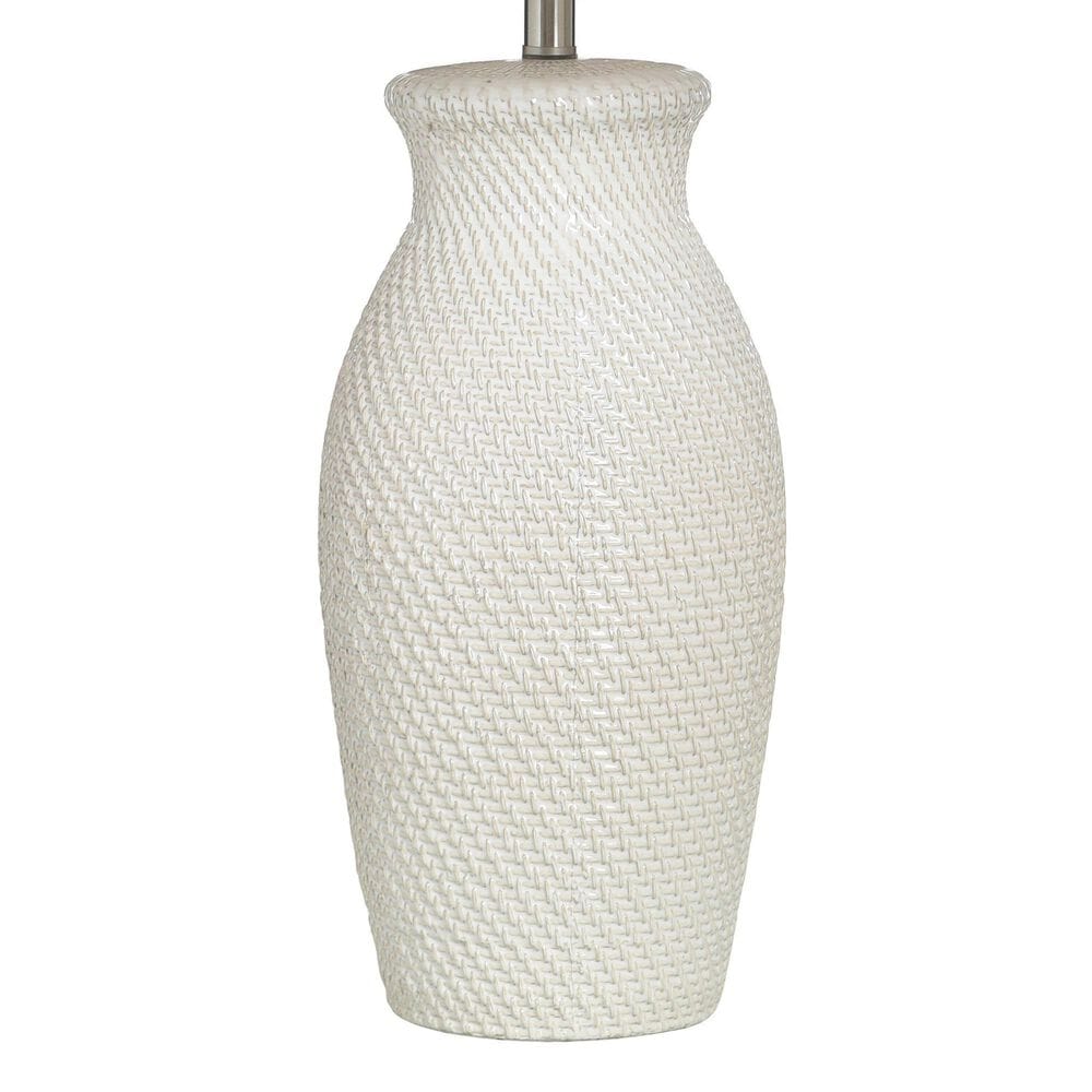 Flair Industries 32&quot; Ceramic Table Lamp in Novac Cream, , large