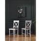 Emerald Home Furnishings Mountain Retreat Counter Stool in Dark Mocha and Antique White (Set of 2), , large