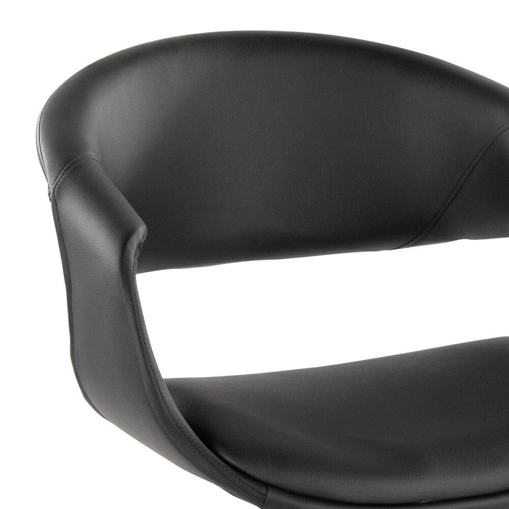 Lumisource Curvo Task Chair with Black Cushion in Gold, , large