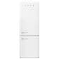 SMEG 18.01 Cu. Ft. Retro Bottom Freeze Refrigerator with Left Hinge in White, , large