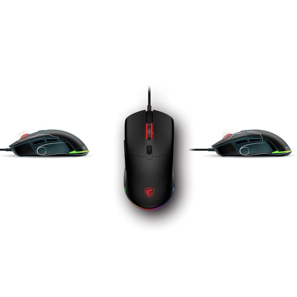 MSI Forge Red Switches Gaming Keyboard and Mouse Combo in Black, , large