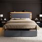 HOMLUX Queen Upholstered Platform Storage Bed Frame in Gray, , large