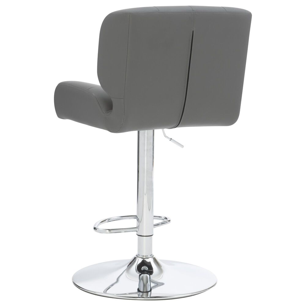Linon Home Decor Bohen Swivel Bar Stool in Polished Chrome, , large