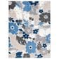 Safavieh Cabana CBN308F 3" x 5" Grey and Blue Indoor/Outdoor Area Performance Rug, , large