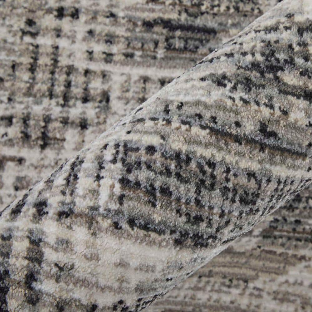 Feizy Sonora 2&#39;6&quot; x 7&#39;3&quot; Gray and Ivory Runner, , large