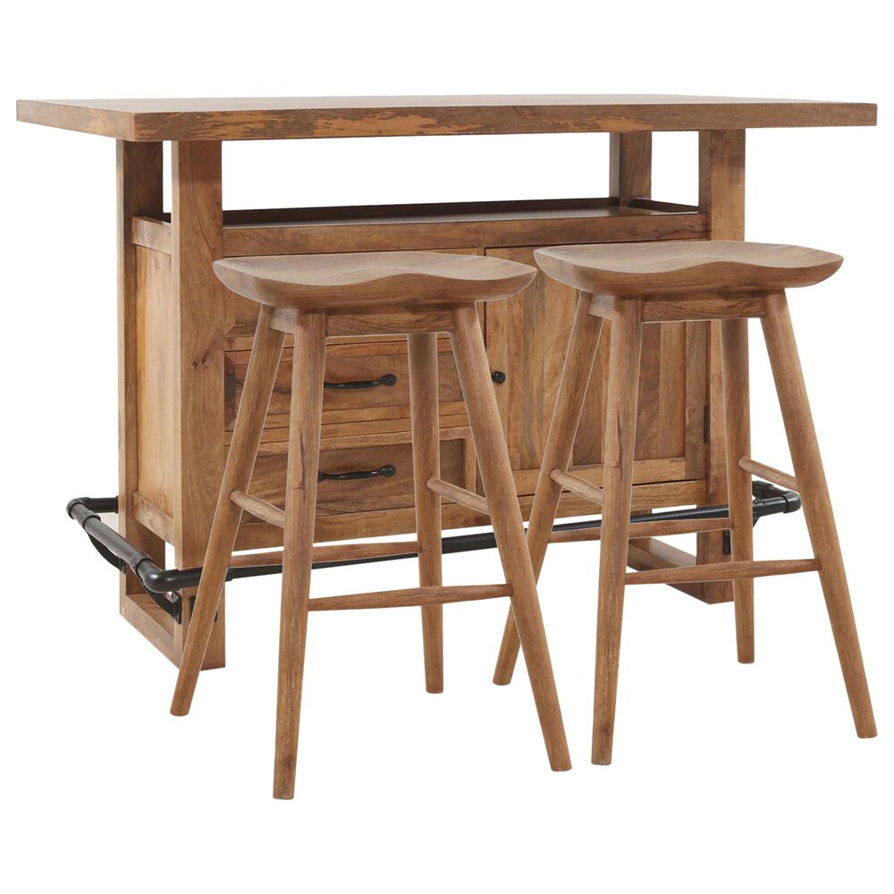 Artisan Conner 3-Piece Bar Set in Natural and Matte Black, , large