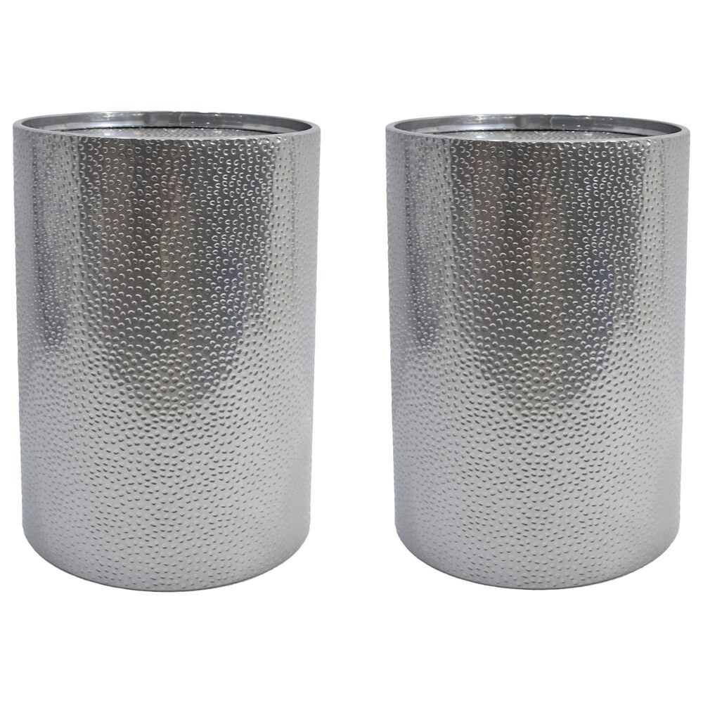 Noble House Brookhaven Accent Table Set in Silver (Set of 2), , large