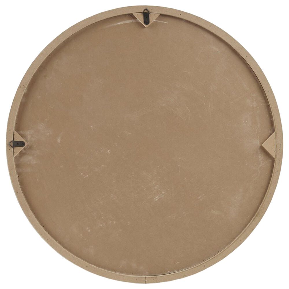 Hampton Park Leah 27&quot; Round Medallion Wall Decor in Natural and White, , large