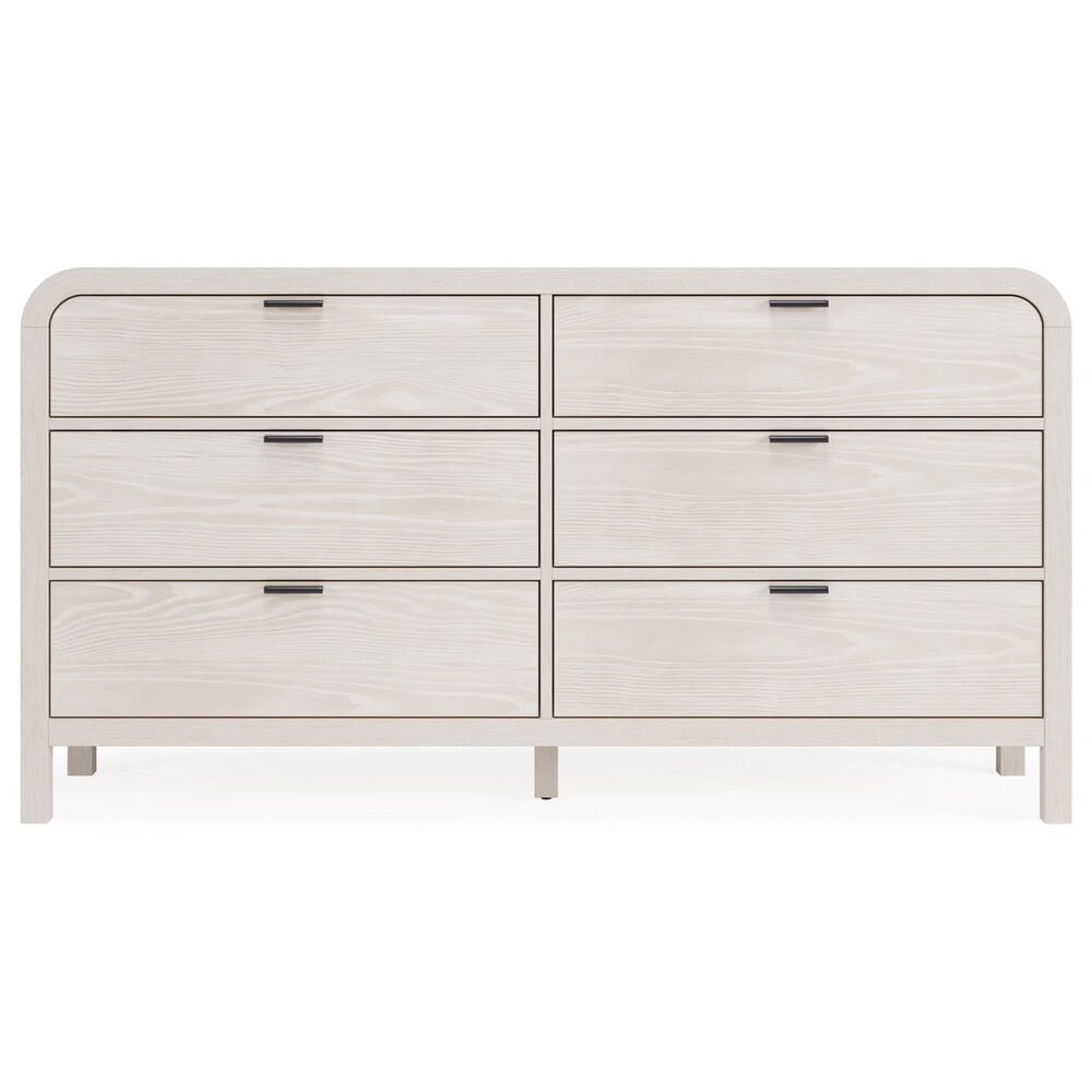 Urban Home Drake 6-Drawer Dresser in White, , large