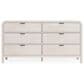 Urban Home Drake 6-Drawer Dresser in White, , large