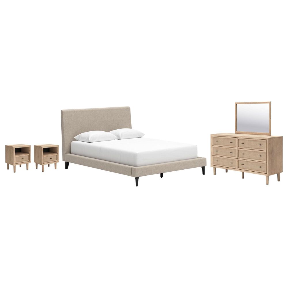 Ashley 5-Piece Upholstered Queen Bedroom Set in Two Tone, , large