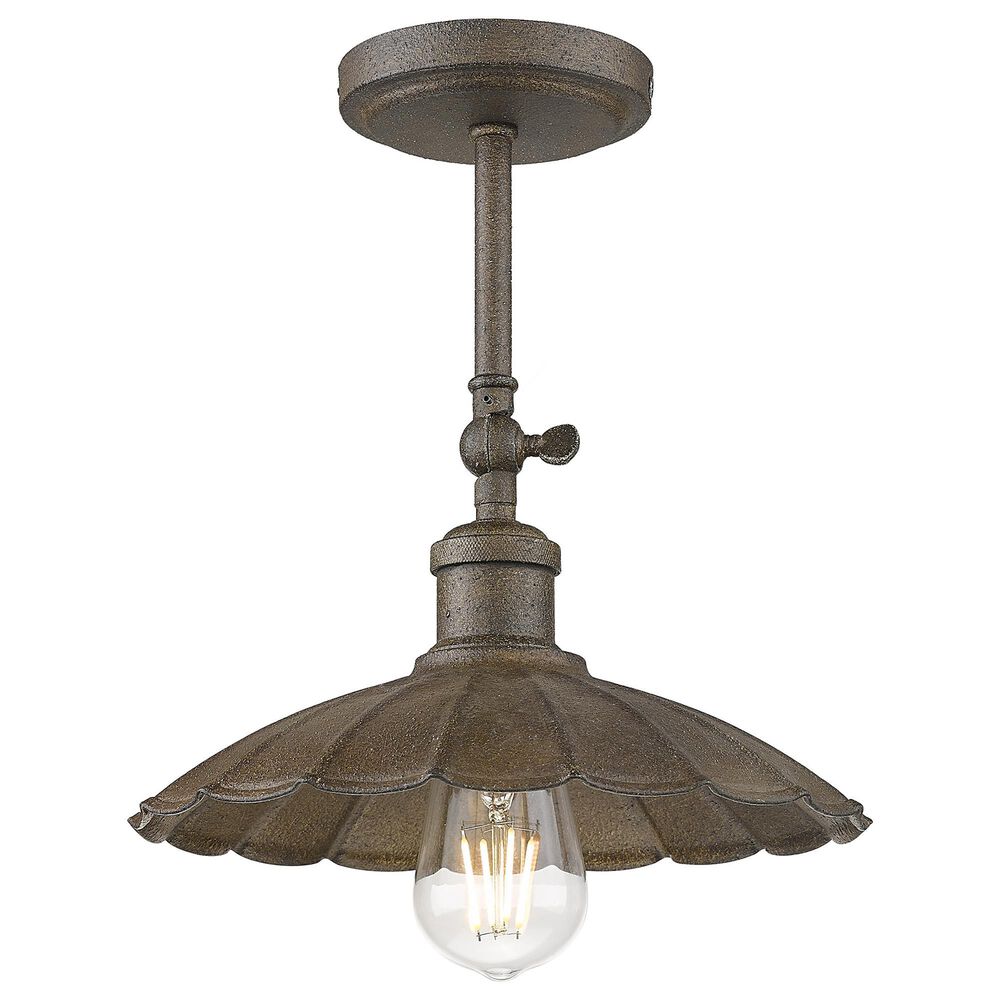Golden Lighting Clemence 1-Light Wall Sconce in Dark Rust, , large