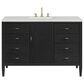 James Martin Vanities Myrrin 48" Vanity in Carbon Oak with 3 cm Lime Delight Quartz Top, , large
