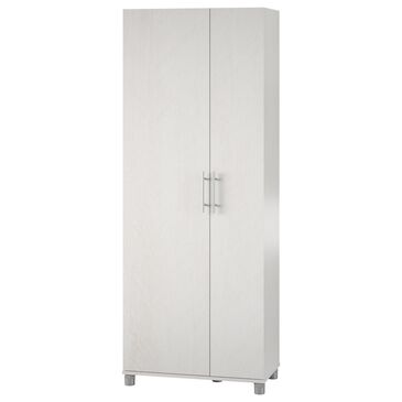 DHP Elmsworth Tall Asymmetrical Cabinet in Ivory Oak, , large
