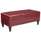 OSP Home Caldwell Storage Ottoman in Crimson Red, , large